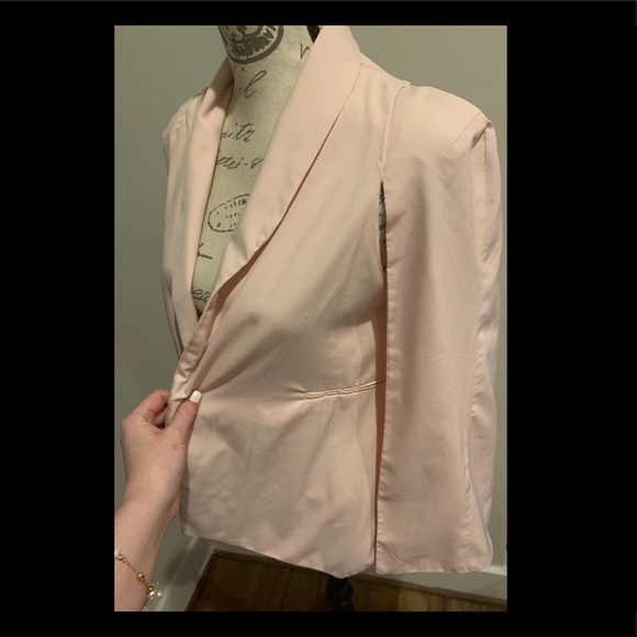 Pink blazer cape - Picture 8 of 13